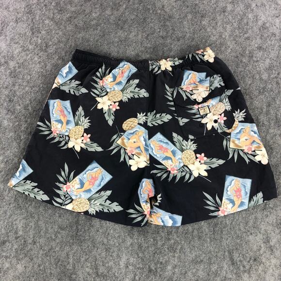 Tommy Bahama Mens Swim Shorts XL Tropical Hawaiian Floral Print Nylon Trunks - Picture 2 of 13
